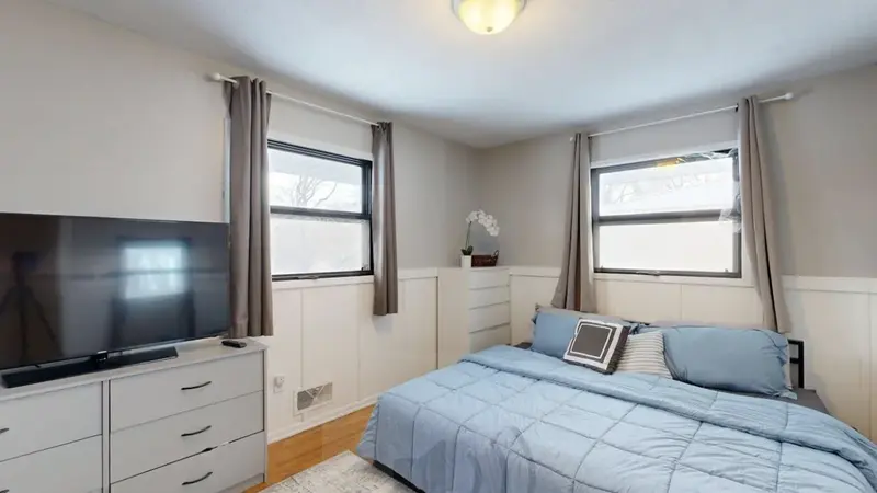 creating comfort in a new space with a cohesive color palette for the bedroom