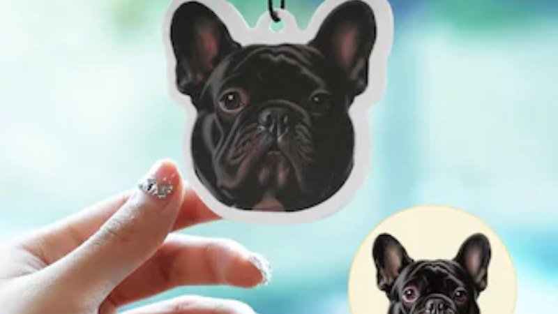 Custom Dog Face Air Freshener: Unique Gift for Dog Lovers