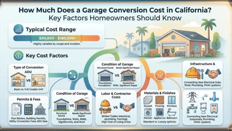 How Much Does a Garage Conversion Cost in California? Key Factors Homeowners Should Know